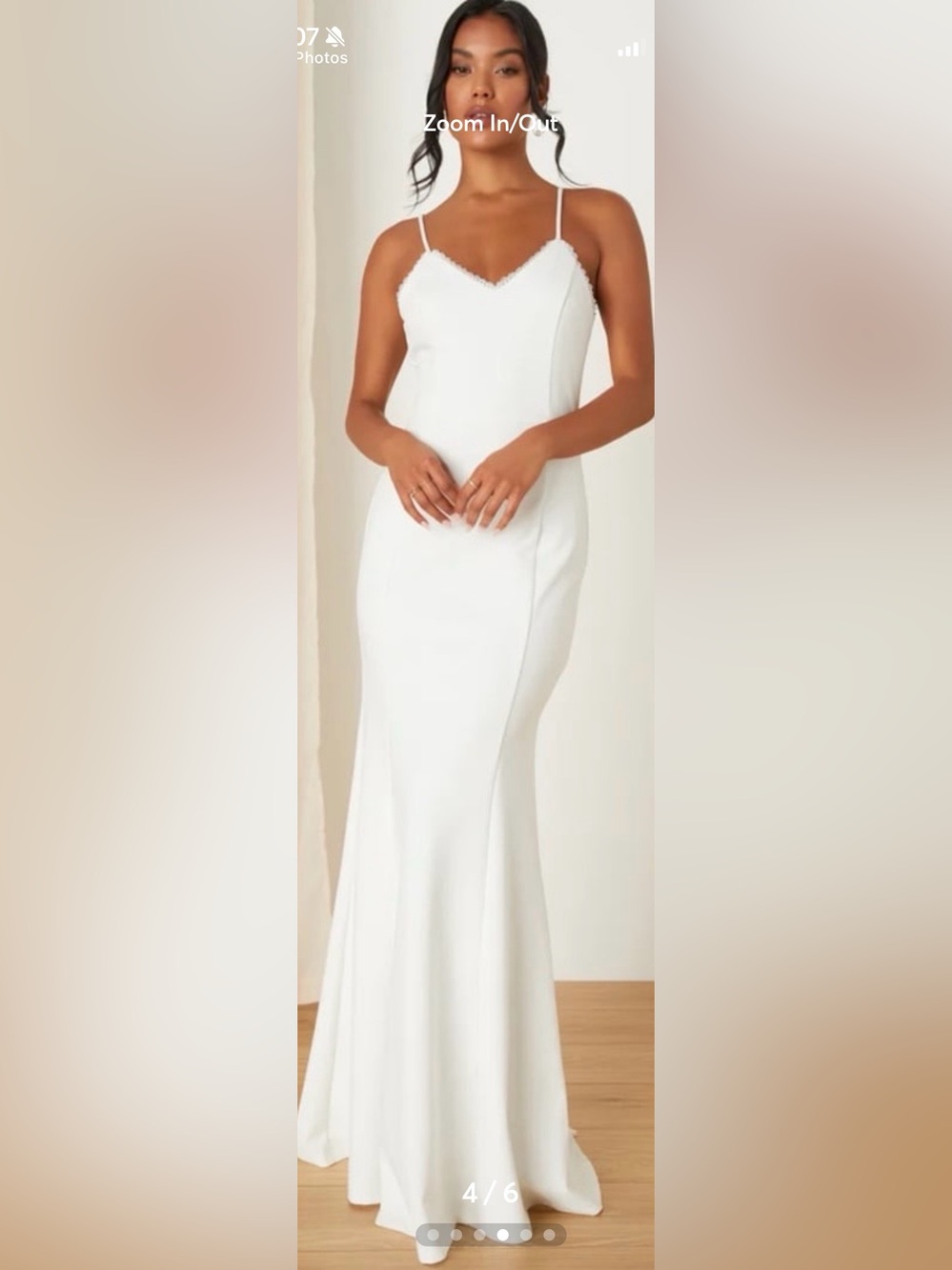 NEW Lulus Glam White Mermaid Tatiana Lace Maxi Dress
